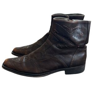 SOHO Lab Distressed Ankle Boots